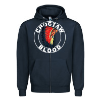 Navy choctaw blood Zipper Hoodie - artisFamous