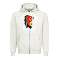 Oatmeal Heather choctaw blood Zipper Hoodie - artisFamous