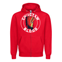 Red choctaw blood Zipper Hoodie - artisFamous