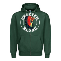 Sports Green choctaw blood Zipper Hoodie - artisFamous