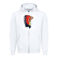 White choctaw blood Zipper Hoodie - artisFamous