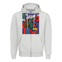 Dove Grey Legend Magazine Zipper Hoodie - artisFamous