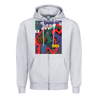 Heather Grey Legend Magazine Zipper Hoodie - artisFamous