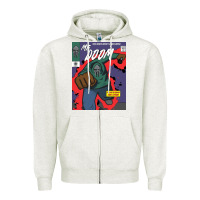 Oatmeal Heather Legend Magazine Zipper Hoodie - artisFamous