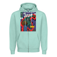 Seafoam Legend Magazine Zipper Hoodie - artisFamous