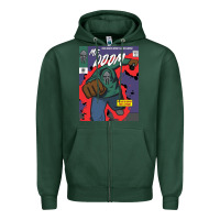 Sports Green Legend Magazine Zipper Hoodie - artisFamous