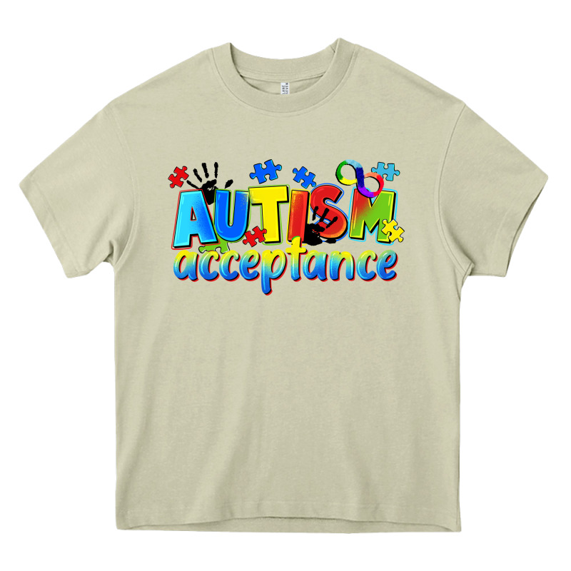 Autism Acceptance Heavy Core Tee by CowGirlArtShop | Teevron