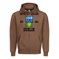 Chestnut university college dublin Zipper Hoodie - artisFamous