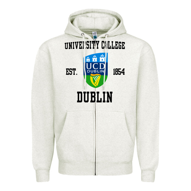University College Dublin Zipper Hoodie by artisFamous | Teevron