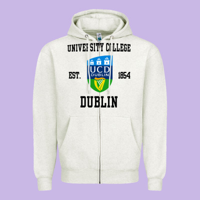 University College Dublin Zipper Hoodie Designed By Artisfamous