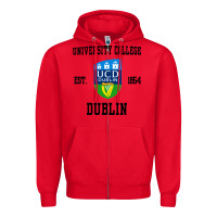 Red university college dublin Zipper Hoodie - artisFamous