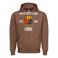 Chestnut university college cork Zipper Hoodie - artisFamous