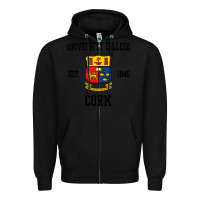 Black university college cork Zipper Hoodie - artisFamous