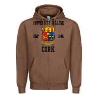 Chestnut university college cork Zipper Hoodie - artisFamous
