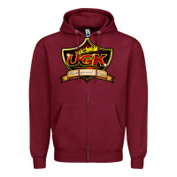 Burgundy ugk underground kingz Zipper Hoodie - artisFamous