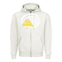 Oatmeal Heather American color science-fiction TV series Zipper Hoodie - artisFamous