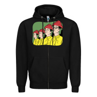 Black Devo Zipper Hoodie - artisFamous