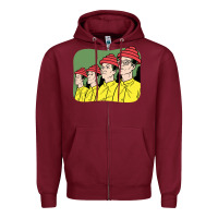 Burgundy Devo Zipper Hoodie - artisFamous