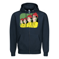 Navy Devo Zipper Hoodie - artisFamous