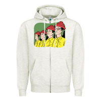 Oatmeal Heather Devo Zipper Hoodie - artisFamous