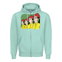 Seafoam Devo Zipper Hoodie - artisFamous
