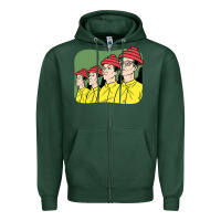 Sports Green Devo Zipper Hoodie - artisFamous
