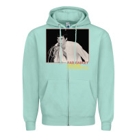Seafoam Fad Gadget Fireside Favourites Zipper Hoodie - artisFamous
