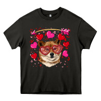 Asphalt valentine's shiba inu Heavy Core Tee - RanaPortraitStore