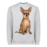 Heather Grey chihuahua Heavyweight Sweatshirt - JahusDesignShop