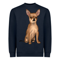 Navy chihuahua Heavyweight Sweatshirt - JahusDesignShop