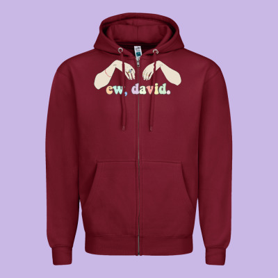 Ew David Schitt's Creek Zipper Hoodie Designed By Artisfamous