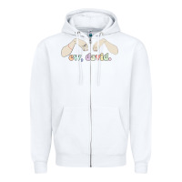 White ew david schitt's creek Zipper Hoodie - artisFamous