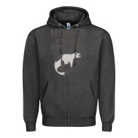 Charcoal Heather honey badger dont care Zipper Hoodie - artisFamous