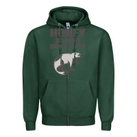 Sports Green honey badger dont care Zipper Hoodie - artisFamous