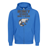 True Royal honey badger dont care Zipper Hoodie - artisFamous