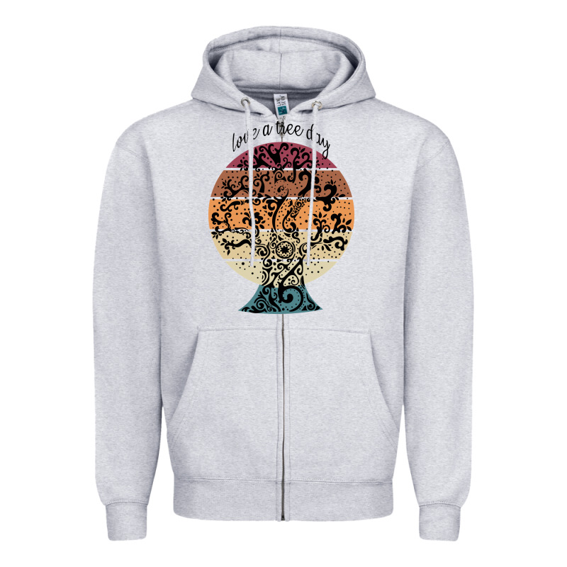 National Love A Tree Day Zipper Hoodie by artisFamous | Teevron