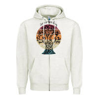Oatmeal Heather National love a tree day Zipper Hoodie - artisFamous