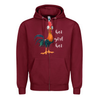 Burgundy hei girl Zipper Hoodie - artisFamous