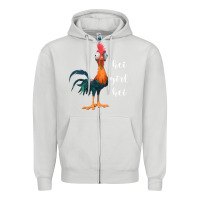 Dove Grey hei girl Zipper Hoodie - artisFamous