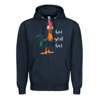 Navy hei girl Zipper Hoodie - artisFamous