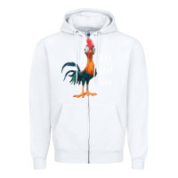 White hei girl Zipper Hoodie - artisFamous