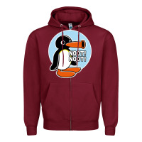 Burgundy noot noot funny Zipper Hoodie - artisFamous