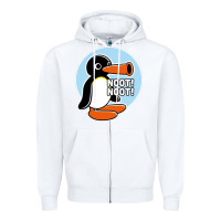 White noot noot funny Zipper Hoodie - artisFamous