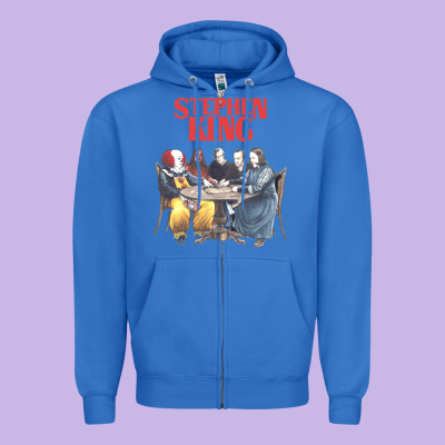 Retro Cult Classic Zipper Hoodie Designed By Artisfamous