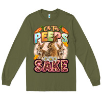 Army Green Oh for peeps sake Easter Day Long Sleeve Tee - LillyAllenDesigns