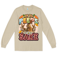 Mushroom Oh for peeps sake Easter Day Long Sleeve Tee - LillyAllenDesigns