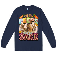 Navy Oh for peeps sake Easter Day Long Sleeve Tee - LillyAllenDesigns
