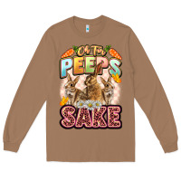 Toasted Coconut Oh for peeps sake Easter Day Long Sleeve Tee - LillyAllenDesigns