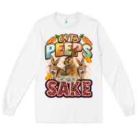 White Oh for peeps sake Easter Day Long Sleeve Tee - LillyAllenDesigns