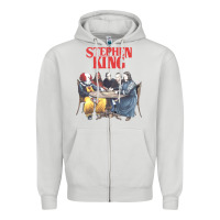 Dove Grey retro cult classic Zipper Hoodie - artisFamous